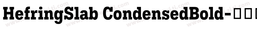 HefringSlab CondensedBold字体转换